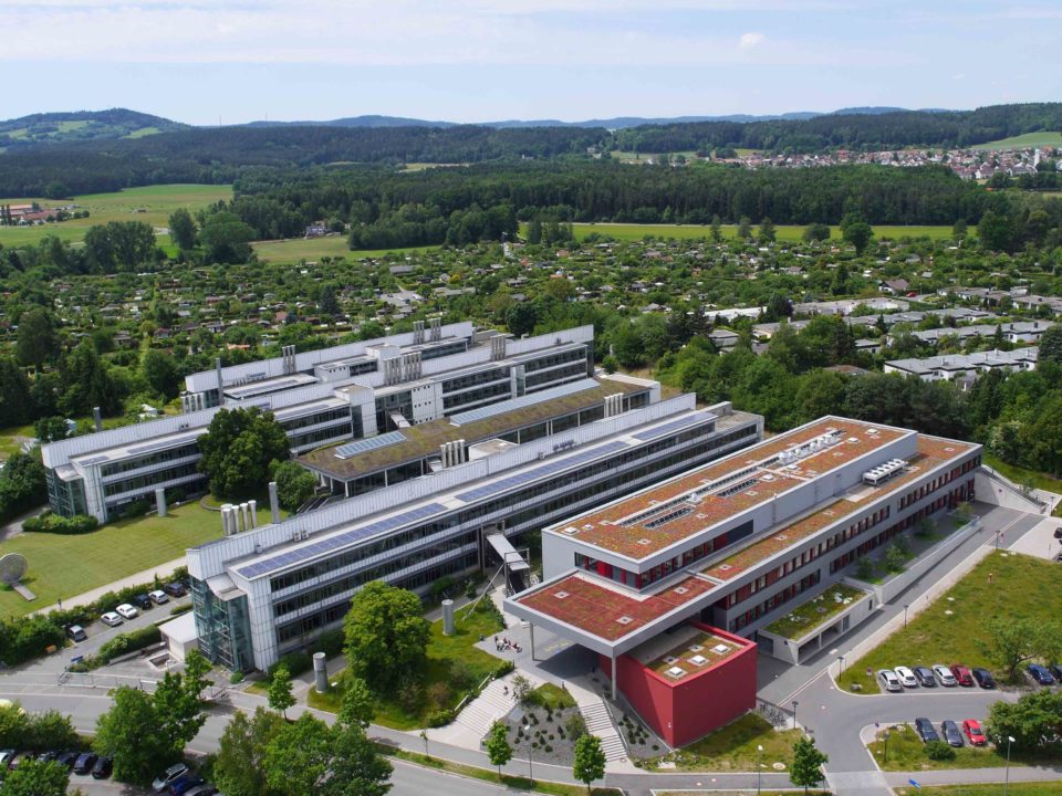 Universität Bayreuth von oben | Polymer Engineering Bayreuth
