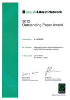 Outstanding Paper Award | Polymer Engineering Bayreuth