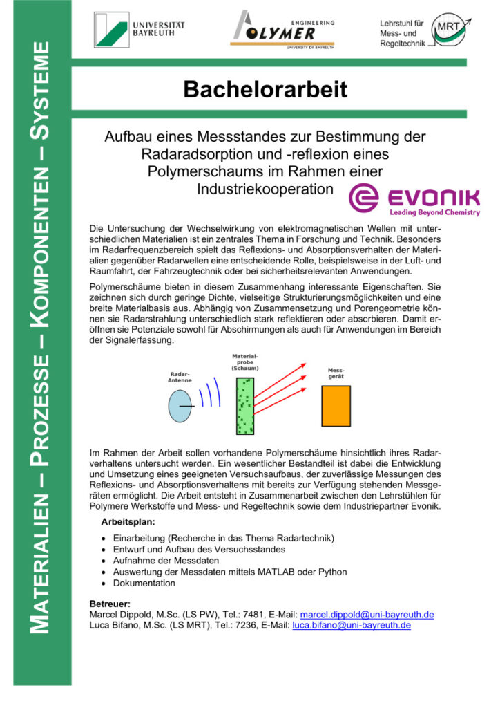 Bachelorarbeit_Messstand für Radarabsorption und -reflexion